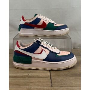 Nike Air Force 1 Shadow Mystic Navy White Echo Pink Wmns Size 9 CI0919 400